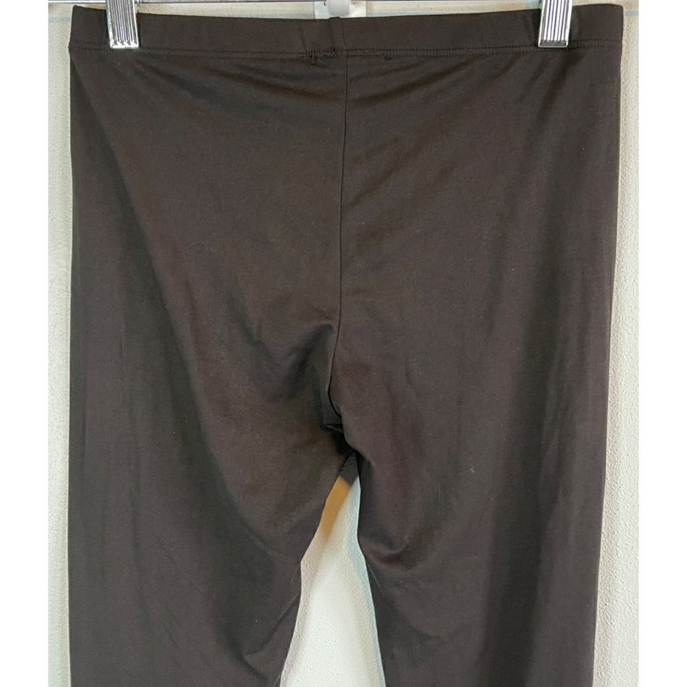 Chatoyant Womens Soft Solid Black Legging Full Length Medium Made in USA - Picture 5 of 8